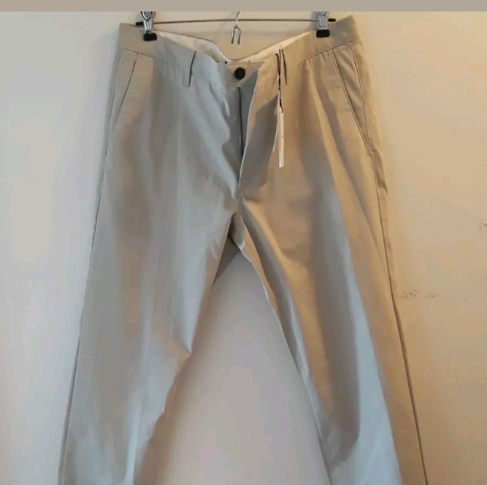 THEORY men's low rise stone chino khaki pants 34